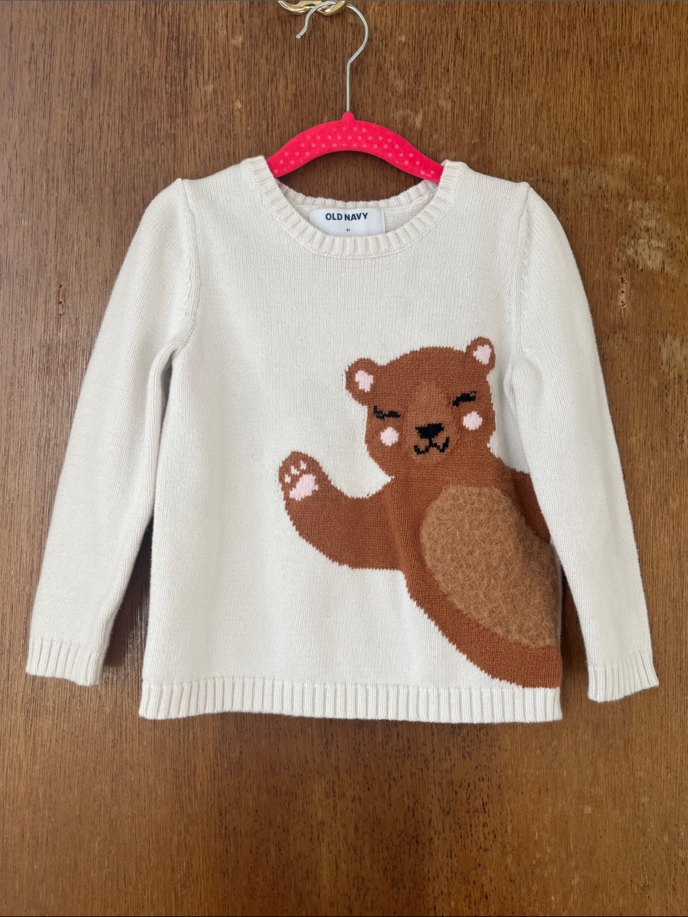 [OLD NAVY] Bear Hello Sweater - 4T